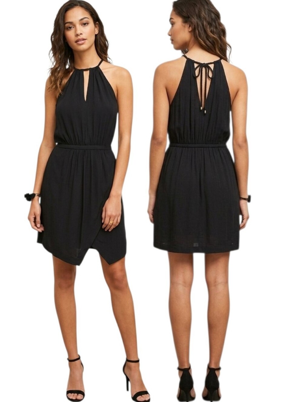 FLOREAT ANTHROPOLOGIE "Livia" Crepe Halter Dress - Size 4